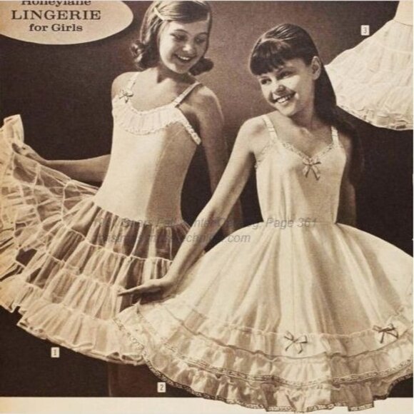 Vintage Sheer Petticoat Slip Dress Black Striped Fit & Flare Small - Picture 5 of 6